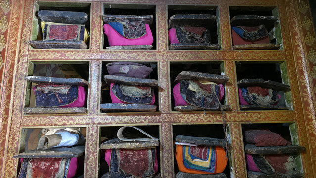 Ancient Buddhist Scripture Storage Shelves
