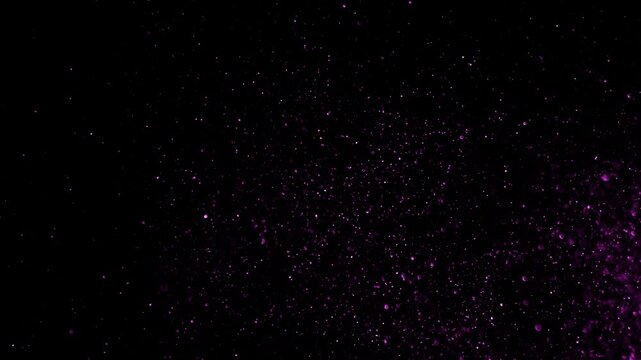 Falling Purple Glitters Background 4k Video