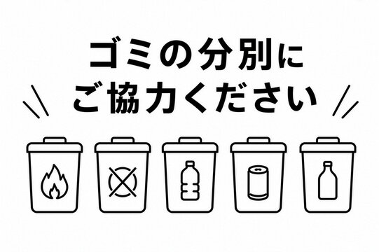 ゴミの分別にご協力ください