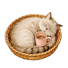 cat in a basket © Angelina
