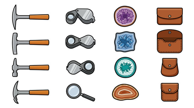 Tools and equipment for mining.