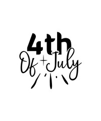 Fototapeta premium 4th of july svg