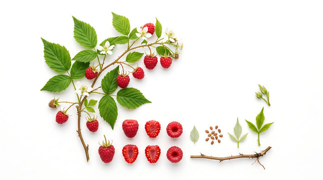 Raspberries form a logo