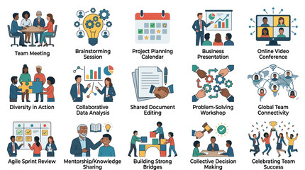 Naklejka premium Business Team Collaboration Concepts.