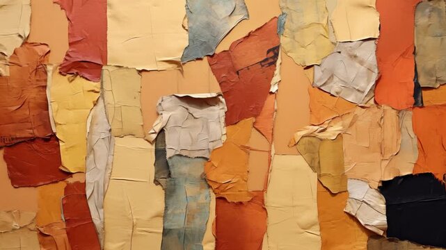 Old colorful posters of numbers ripped torn crumpled paper, slideshow of old colorful posters collage ripped torn crumpled paper.
Vintage random poster ripped torn crumpled paper abstract grunge.