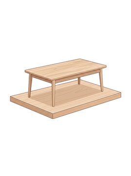 A wooden table banner with rustic design on a wooden base