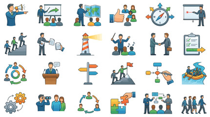 Fototapeta premium Business People Working Together Communication.