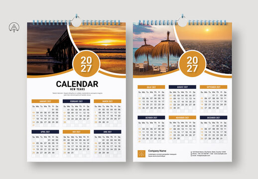 2027 Calendar Design Template