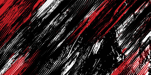 Gaming esport background striking stripes electric banner vector illustration design red black grunge brush wing comic pattern modern abstract concept livery stripes decal paint splash splatter.eps 10 © AINUNNAJIB