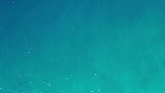 Aerial View of Turquoise Water and Coral Reef