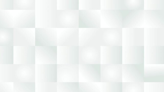Abstract White Geometric Square Pattern 4K