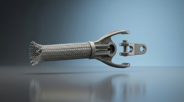 Cable pulling grip 3D render traction attachment designed for secure cable handling installation support and utility operations
