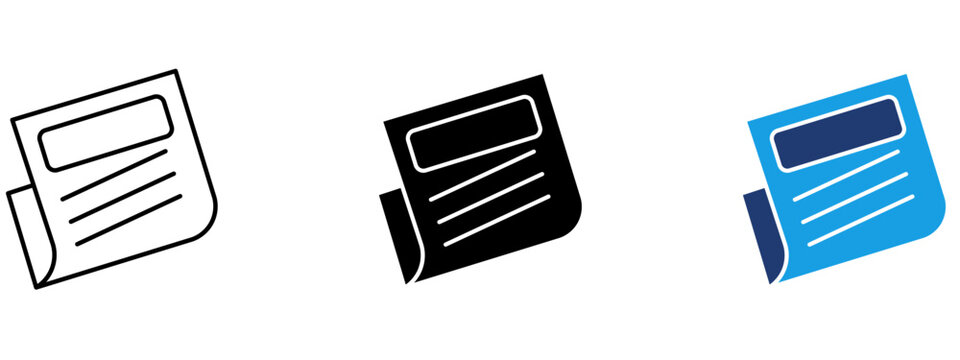 Newspaper article icon collections. Containing News, Press, Headline, Journal and more icons.
