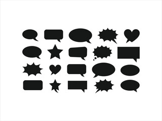 Fototapeta premium Set of various comic speech bubbles