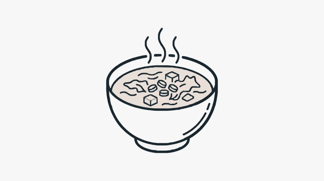 Hand drawn ink sketch of a coffee cup with steam.