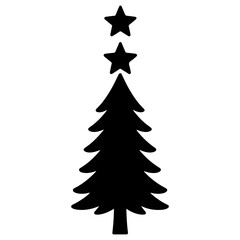 Fototapeta premium christmas tree vector illustration