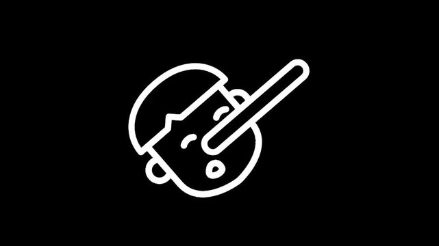 Icon of a boy with a long nose, symbolizing a lie or deception