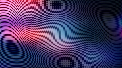 Fototapeta premium Abstract background with colorful curved lines and digital wave pattern