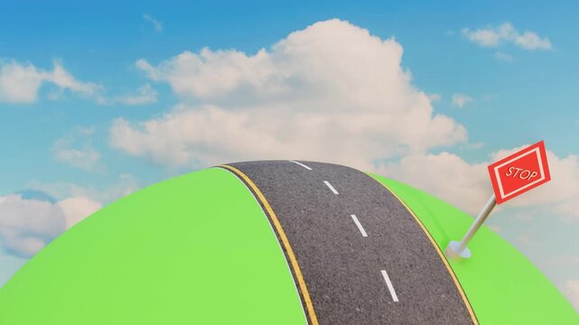 road highway asphalt sky sign street travel concept
