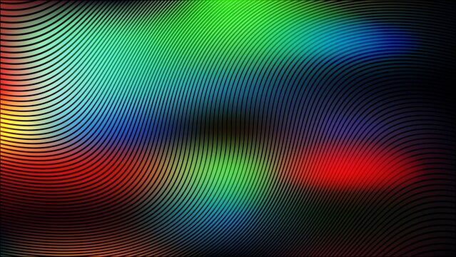 Abstract digital glitch background with colorful neon lines and distorted pixel pattern