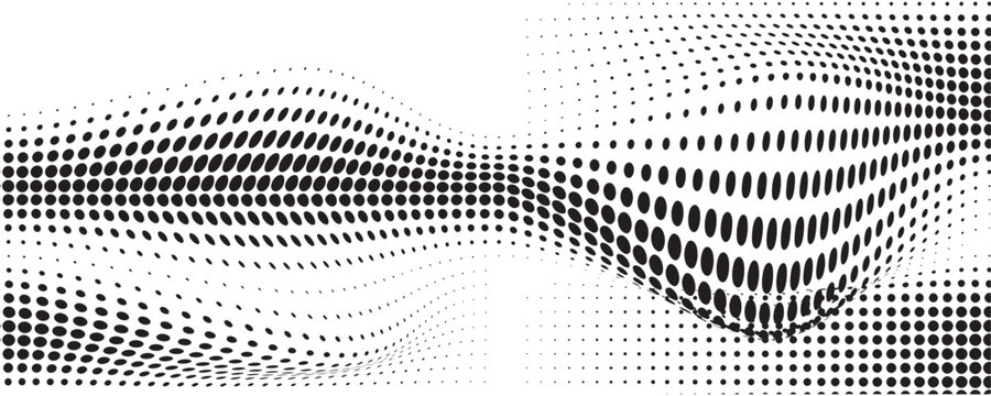 Wave 3d. Wave of particles. Futuristic point wave. Design for poster. Technology vector background. Vector illustration.