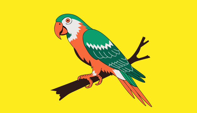 parrot on a branch