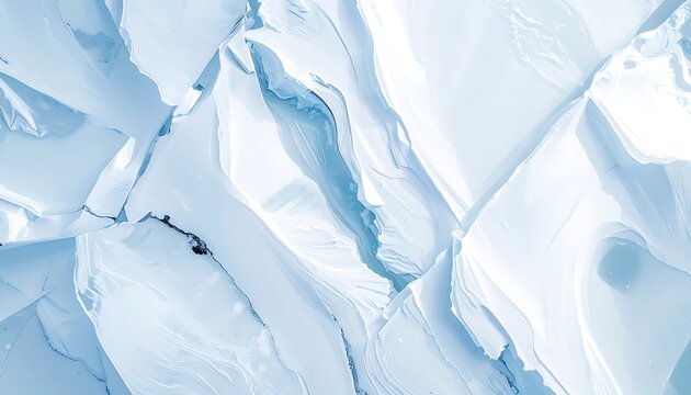 Frozen ice glacier landscape natural formation.