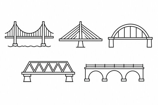 bridge vector illustration