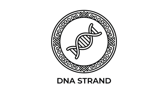 DNA Strand Badge Design