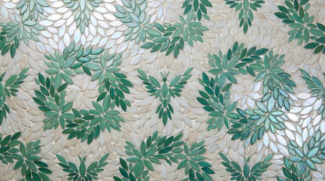 Tropical Palm Leaf Pattern Background for Wallpaper and Textile Design