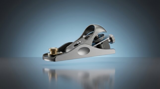 Block plane 3D render compact trimming instrument designed for edge refinement fitting work and woodworking accuracy