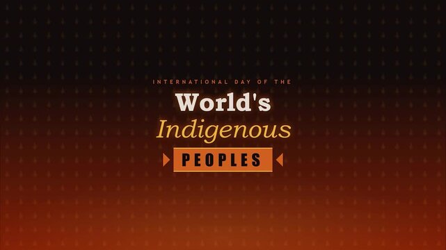 International day of the world's indigenous peoples animated greeting