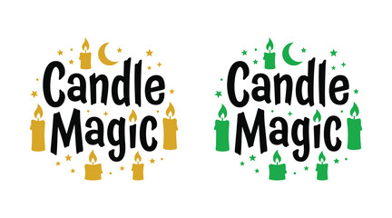 Halloween candle magic typography spooky festive designs for autumn celebrations and occult themes © Siddikur