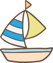 sailing ship vector illustration © Herni