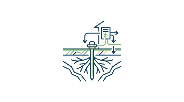 Diagram of a soil moisture sensor system for agriculture.