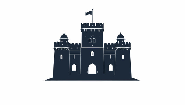 Dark Castle Tower Architecture Silhouette.