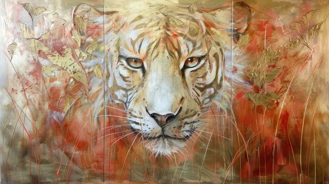 A view of a tiger in its habitat