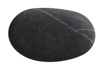 Isolated single natural river stone element © ritz