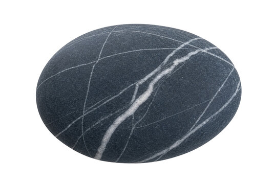 Isolated natural peeble stone element