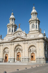 Obraz premium Santiago Cathedral, Chile: City architecture