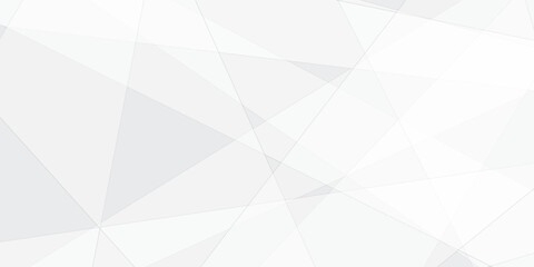 Obraz premium Abstract white and gray triangle geometric paper texture design this design are uses for style concept for banner, flyer, card, or brochure cover etc and quality full shape design .