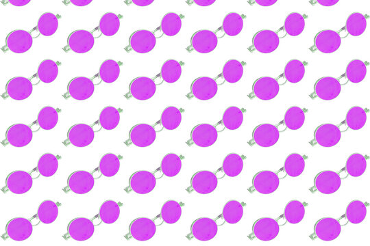 Fun summer pattern with pink many sunglasses