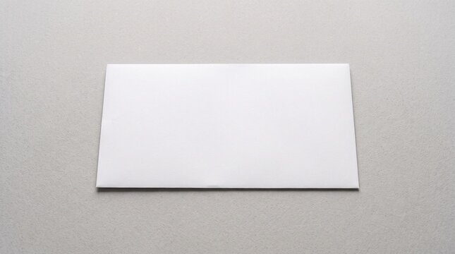 Blank Envelope on a Table, Suitable for Mockup