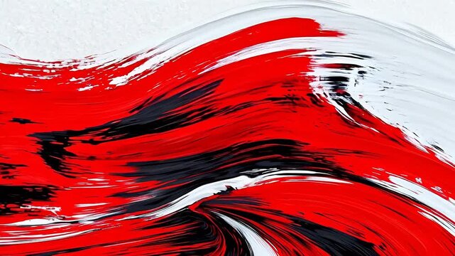 Abstract brushstroke design
