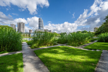 Scenery of Qijiang Park in Zhongshan City, Guangdong Province, China © Lili.Q