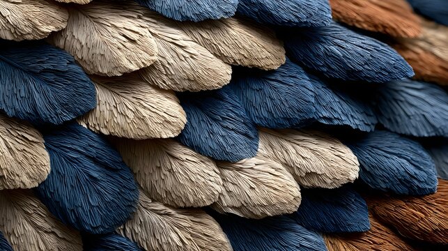 Hyper-real moth wing close-up in soft natural light