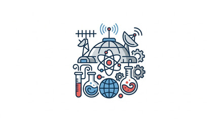 Fototapeta premium Science and Technology Innovation Concept.