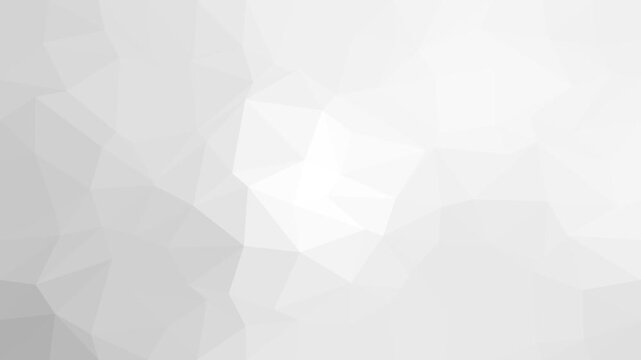 Abstract White Low Poly Geometric Background with Minimalist Grey Triangles and Soft Lighting
