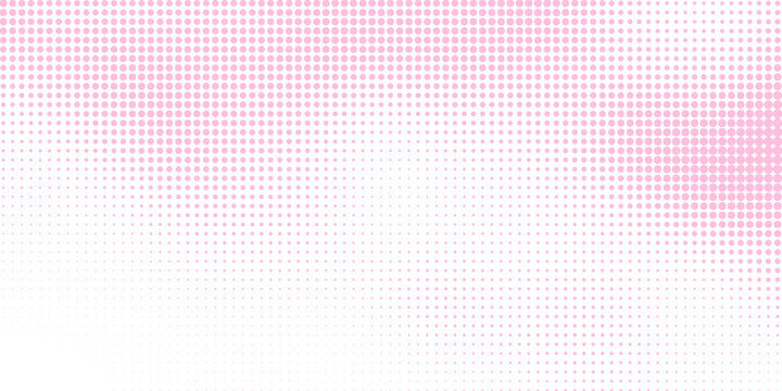 Dotted halftone texture background. Black and white pop art gradient overlay. Fading grunge gritty noise wallpaper. Weathered pixelated comic backdrop. Vector bitmap subtle vanishing surface