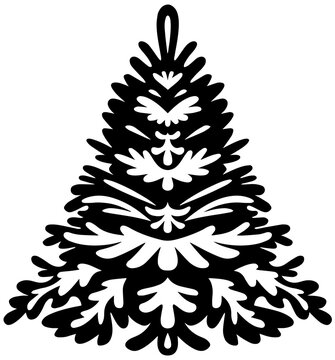 christmas, tree, vector, tattoo, art, eagle, design, illustration, symbol, bird, decoration, leaf, holiday, head, winter, silhouette, animal, christmas tree, tribal, green, wings, nature, xmas, vintag